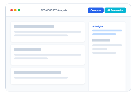 Intelligent RFQ & RFP Comparison